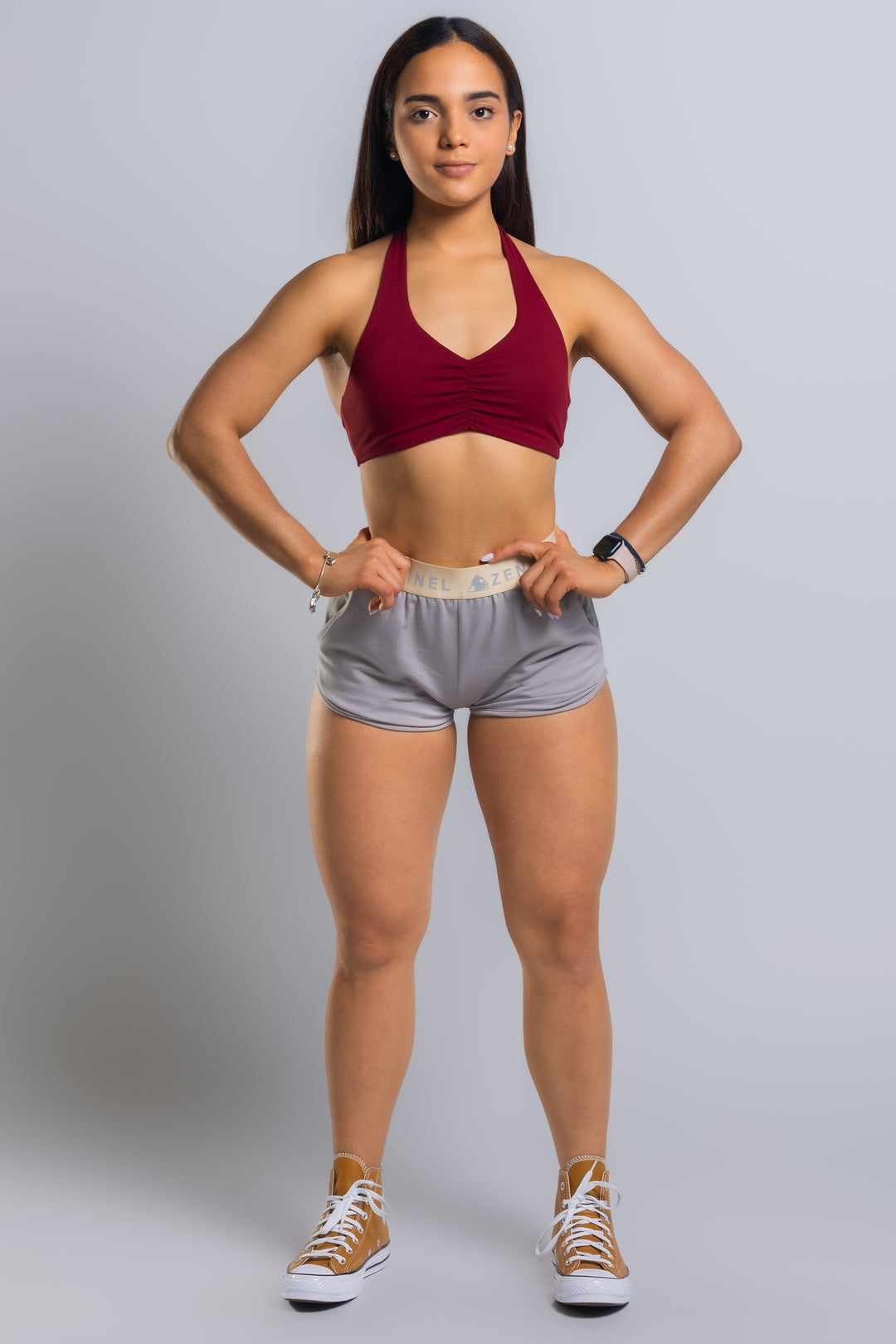 SCRUNCH HALTER BRA