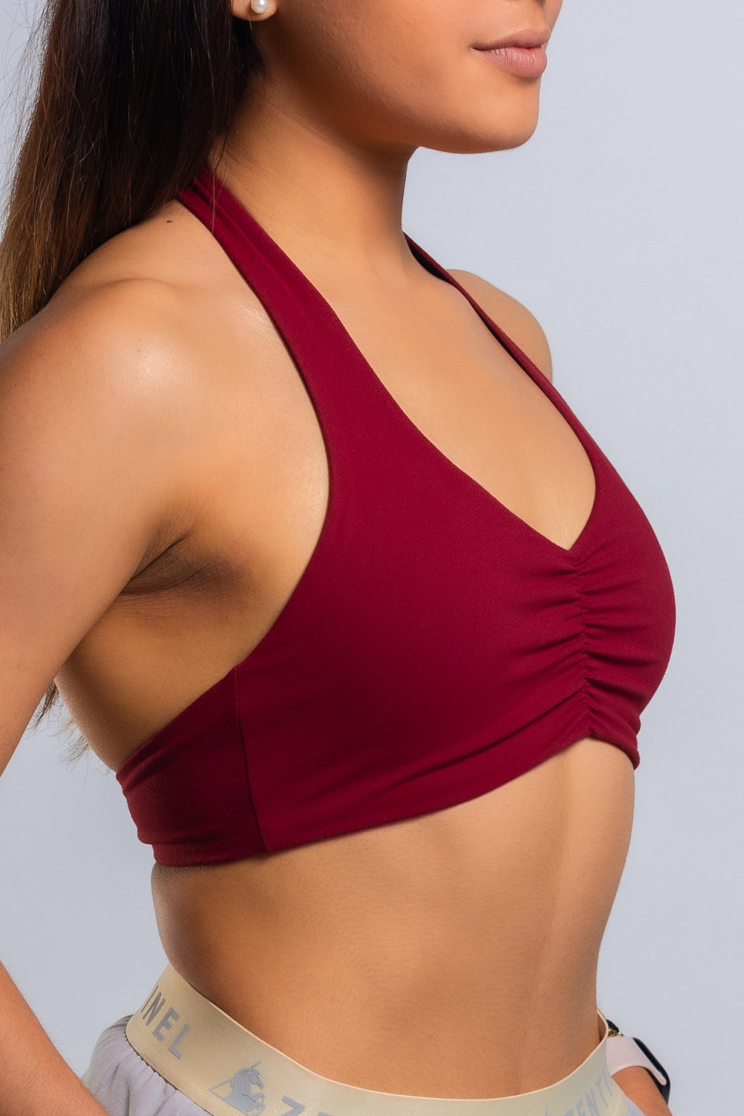 SCRUNCH HALTER BRA